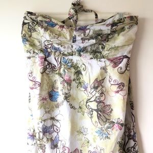 Earthy Floral Print Summer Maxi Dress w/ Straps